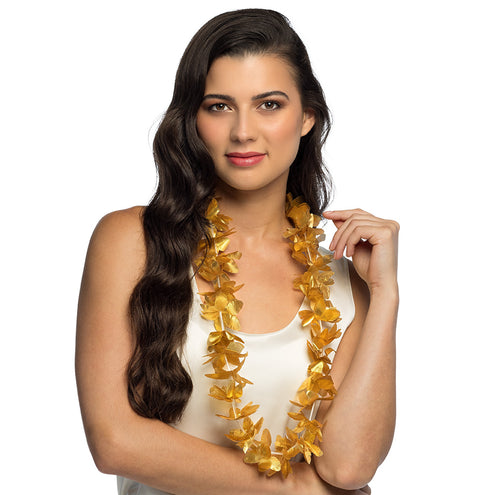 E-Carnavalskleding.nl Hawaiikrans Kahoku goud