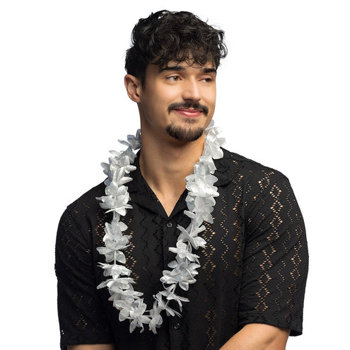 E-Carnavalskleding.nl Hawaiikrans Kahoku zilver
