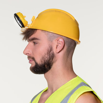 E-Carnavalskleding.nl Helm bouwvakker mijnwerker met licht