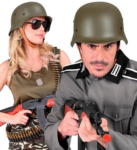 E-Carnavalskleding.nl Helm militair groen Siem