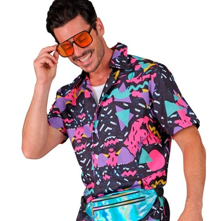 E-Carnavalskleding.nl Heuptas blauw holografisch Noah