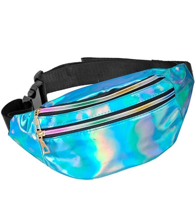 E-Carnavalskleding.nl Heuptas blauw holografisch Noah