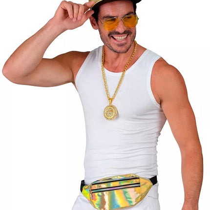 E-Carnavalskleding.nl Heuptas goud holografisch Esmee