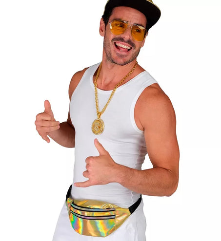 E-Carnavalskleding.nl Heuptas goud holografisch Esmee