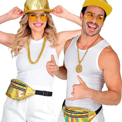 E-Carnavalskleding.nl Heuptas goud holografisch Esmee