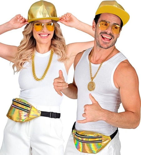 E-Carnavalskleding.nl Heuptas goud holografisch Esmee