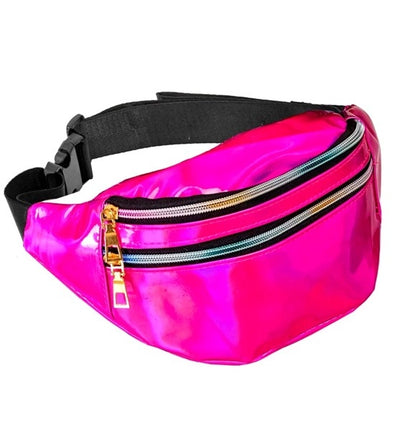 E-Carnavalskleding.nl Heuptas roze holografisch Tess