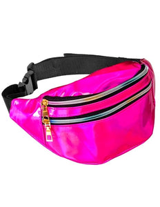 E-Carnavalskleding.nl Heuptas roze holografisch Tess