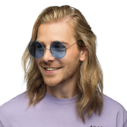 E-Carnavalskleding.nl Hippie bril XL blauw