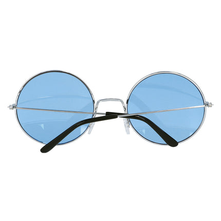 E-Carnavalskleding.nl Hippie bril XL blauw