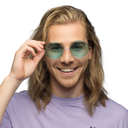 E-Carnavalskleding.nl Hippie bril XL groen