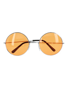 E-Carnavalskleding.nl Hippie bril XL oranje
