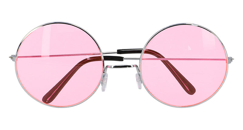 E-Carnavalskleding.nl Hippie bril XL roze