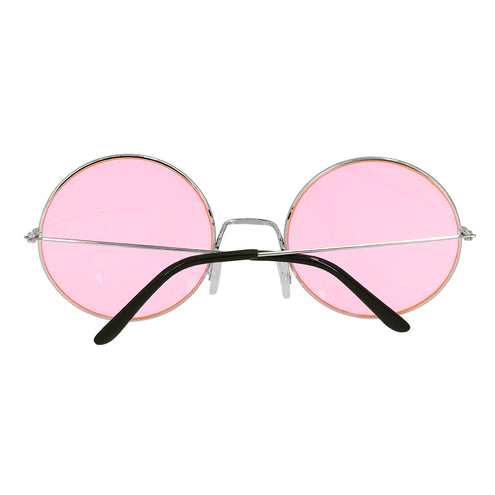 E-Carnavalskleding.nl Hippie bril XL roze