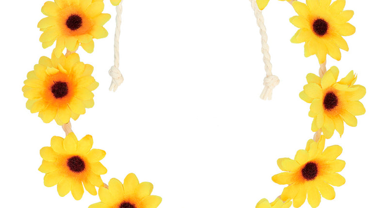 E-Carnavalskleding.nl Hippie hoofdband Zonnebloemen