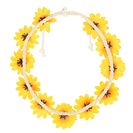 E-Carnavalskleding.nl Hippie hoofdband Zonnebloemen