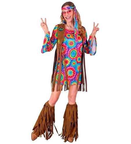 E-Carnavalskleding.nl Hippie kostuum dame Timo