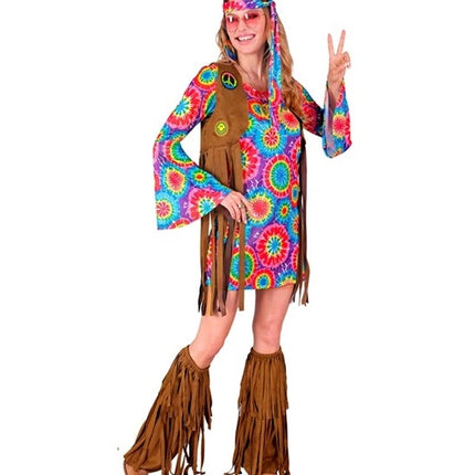 E-Carnavalskleding.nl Hippie kostuum dame Timo