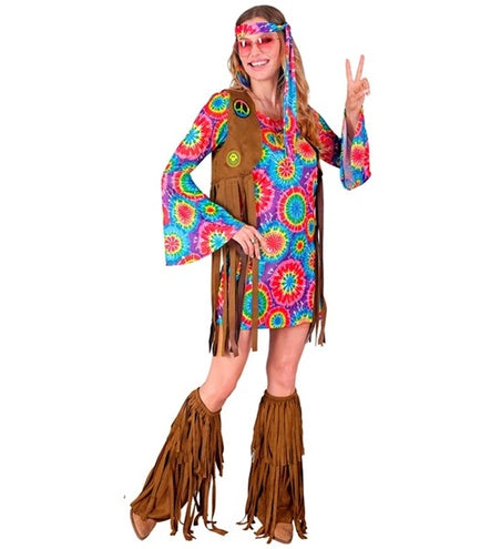 E-Carnavalskleding.nl Hippie kostuum dame Timo