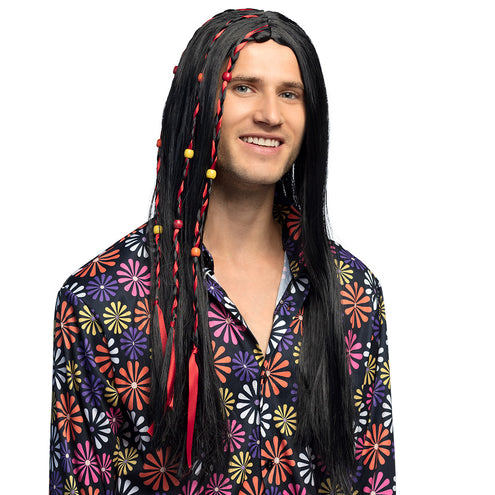 E-Carnavalskleding.nl Hippie pruik Flower power Dony