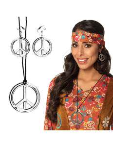 E-Carnavalskleding.nl Hippie sieraden Peace glam
