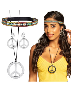 E-Carnavalskleding.nl Hippie sieraden set compleet