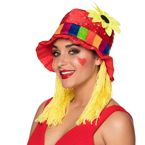 E-Carnavalskleding.nl Hoed Clara clown