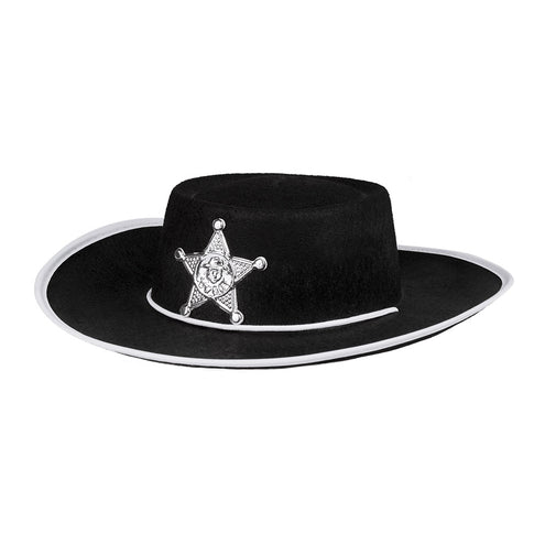 E-Carnavalskleding.nl Hoed kind cowboy Deputy sheriff zwart