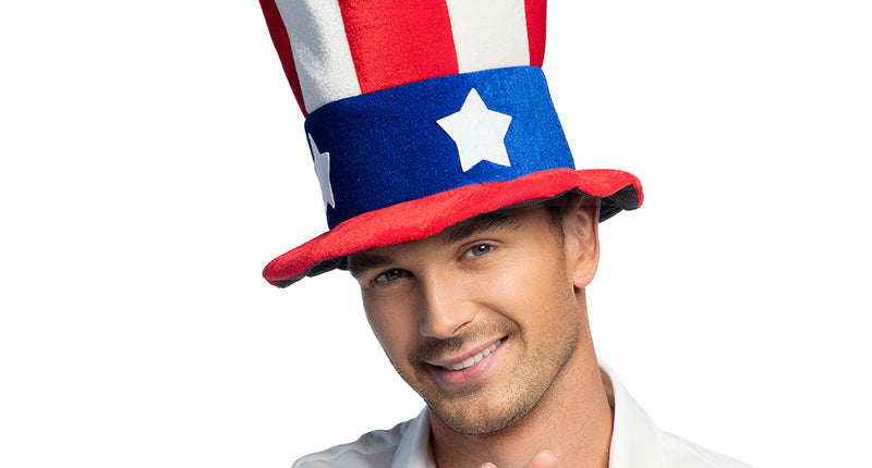 E-Carnavalskleding.nl Hoed Uncle Sam USA