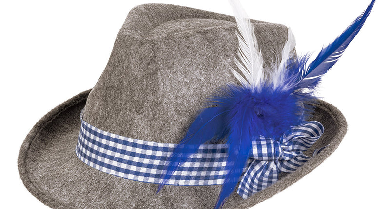 E-Carnavalskleding.nl Hoed Wiesn blauw
