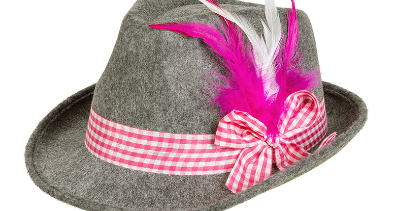 E-Carnavalskleding.nl Hoed Wiesn roze