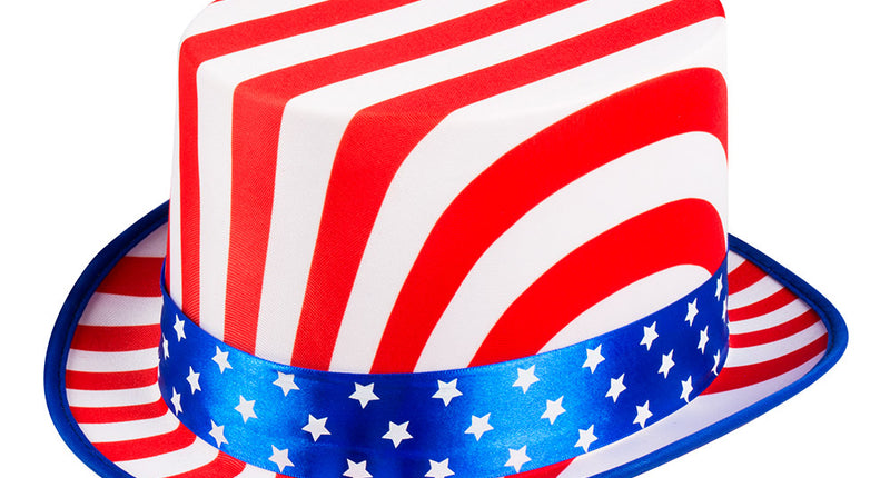 E-Carnavalskleding.nl Hoge hoed USA de luxe Amerika