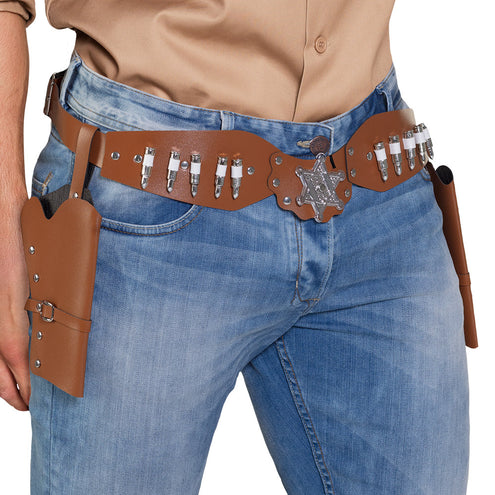 E-Carnavalskleding.nl Holsters cowboy Sheriff bruin