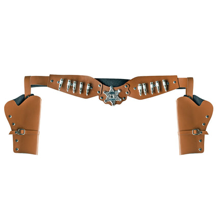 E-Carnavalskleding.nl Holsters cowboy Sheriff bruin