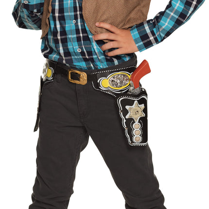 E-Carnavalskleding.nl Holsters kind cowboy Deputy