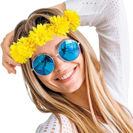 E-Carnavalskleding.nl Hoofdband bloemen geel Luuk