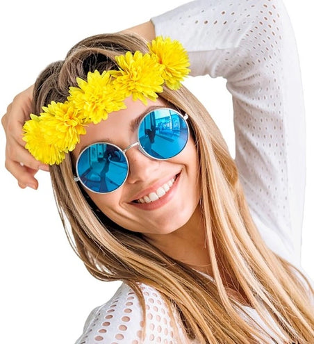 E-Carnavalskleding.nl Hoofdband bloemen geel Luuk