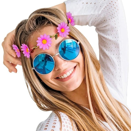 E-Carnavalskleding.nl Hoofdband bloemen paars Julia
