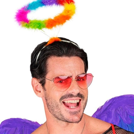 E-Carnavalskleding.nl Hoofdband halo engel regenboog Joep