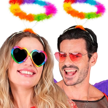 E-Carnavalskleding.nl Hoofdband halo engel regenboog Joep