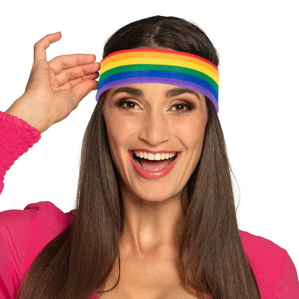 E-Carnavalskleding.nl Hoofdband Regenboog