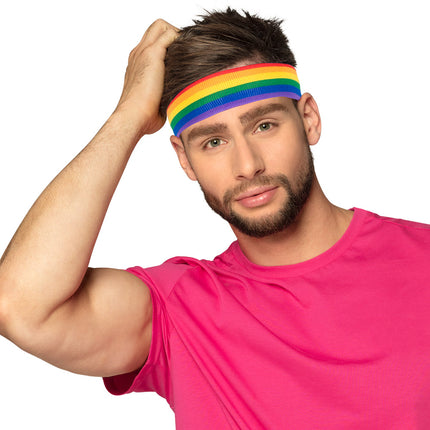 E-Carnavalskleding.nl Hoofdband Regenboog
