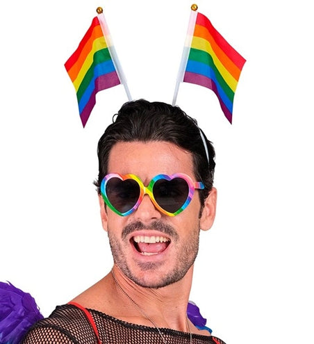 E-Carnavalskleding.nl Hoofdband regenboog vlaggen Siem