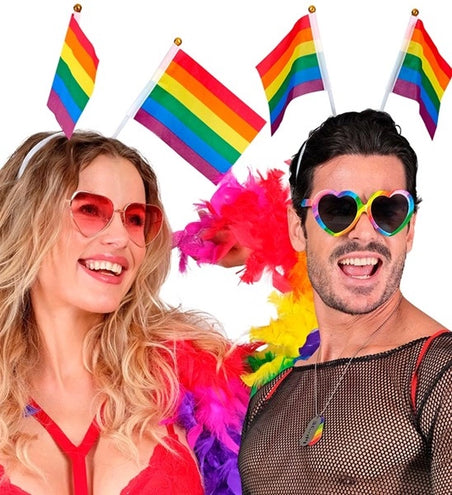 E-Carnavalskleding.nl Hoofdband regenboog vlaggen Siem