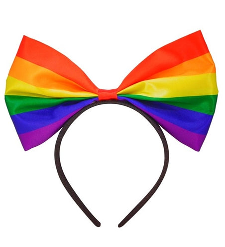 E-Carnavalskleding.nl Hoofdband strik regenboog Anouk