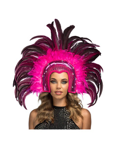 E-Carnavalskleding.nl Hoofdtooi Samba roze