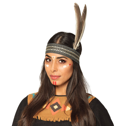 E-Carnavalskleding.nl Indianen hoofdband Wijze vrouw