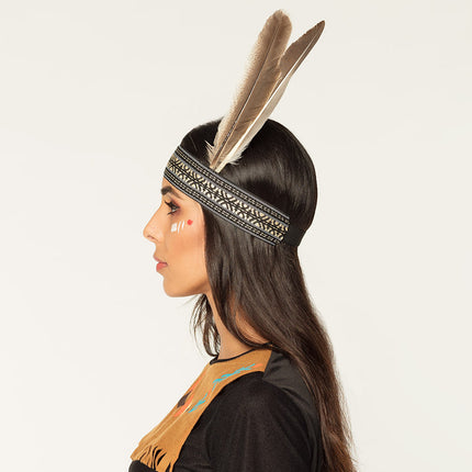 E-Carnavalskleding.nl Indianen hoofdband Wijze vrouw