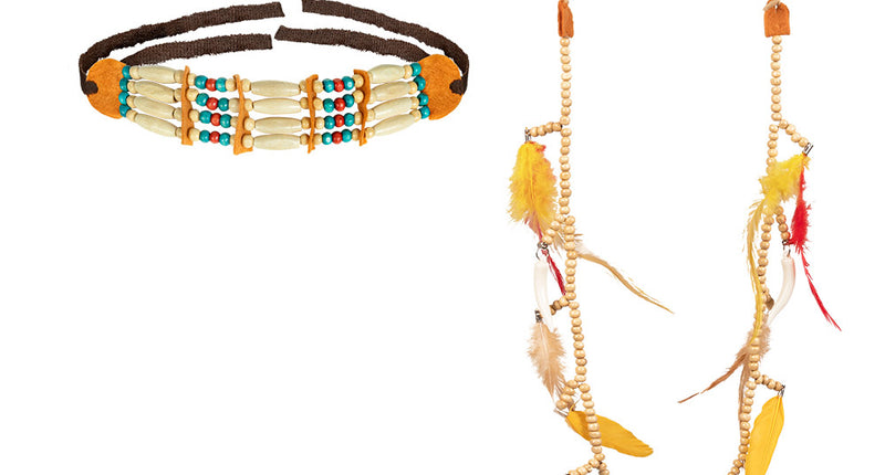 E-Carnavalskleding.nl Indianen sieraden set Hopi