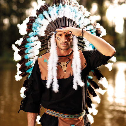 E-Carnavalskleding.nl Indianen tooi Snow wolf groot